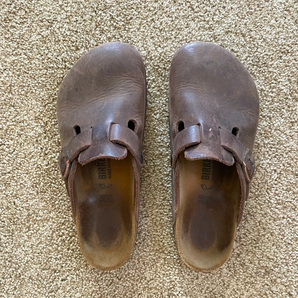 Birkenstock Boston Oiled Leather, size 38